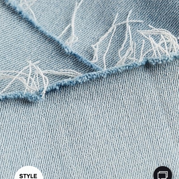 Express Light Wash Low Rise Skinny Distressed Jeans - Picture 6 of 13